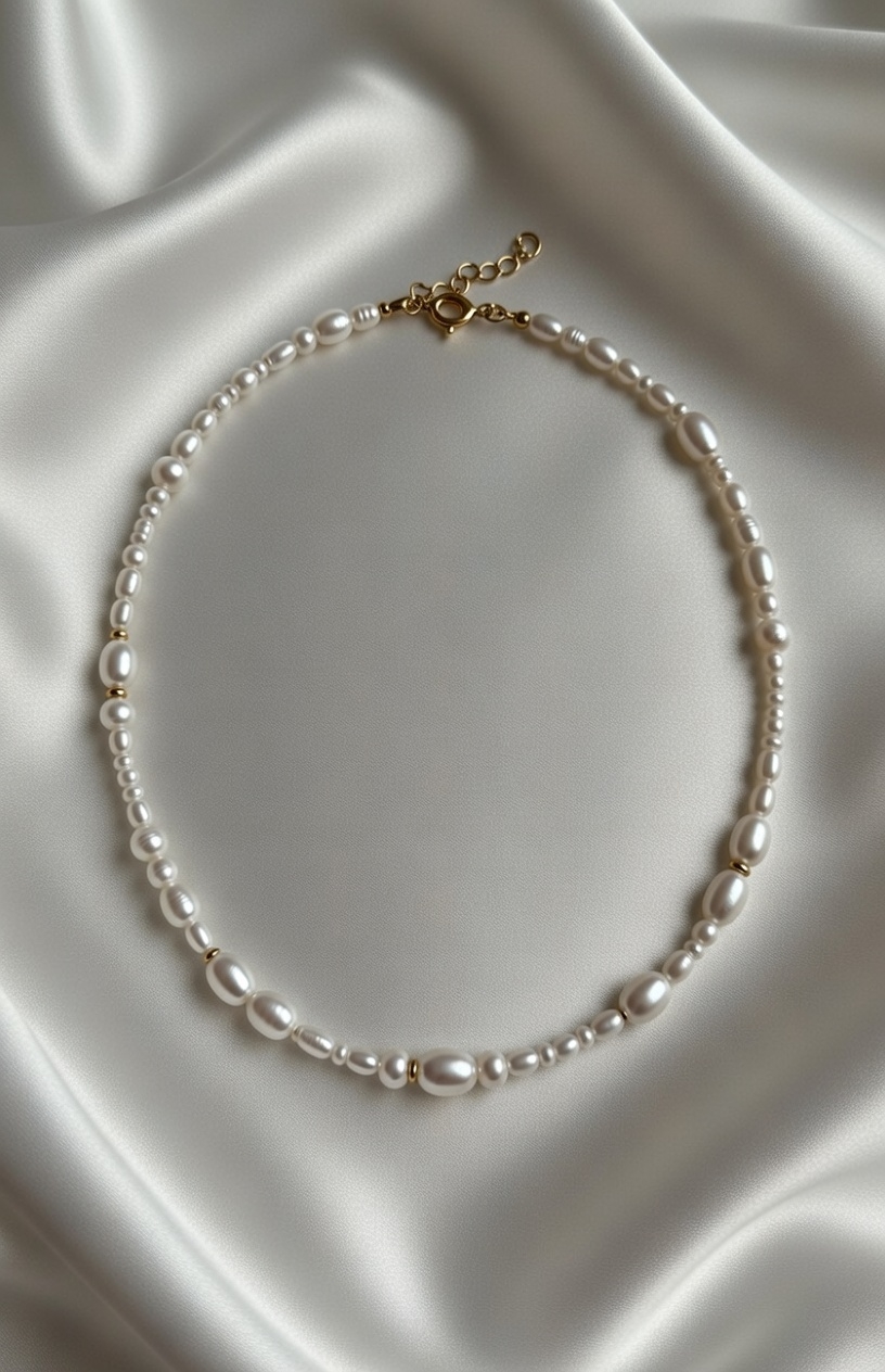 Exquisite mixed pearls choker - Image 2