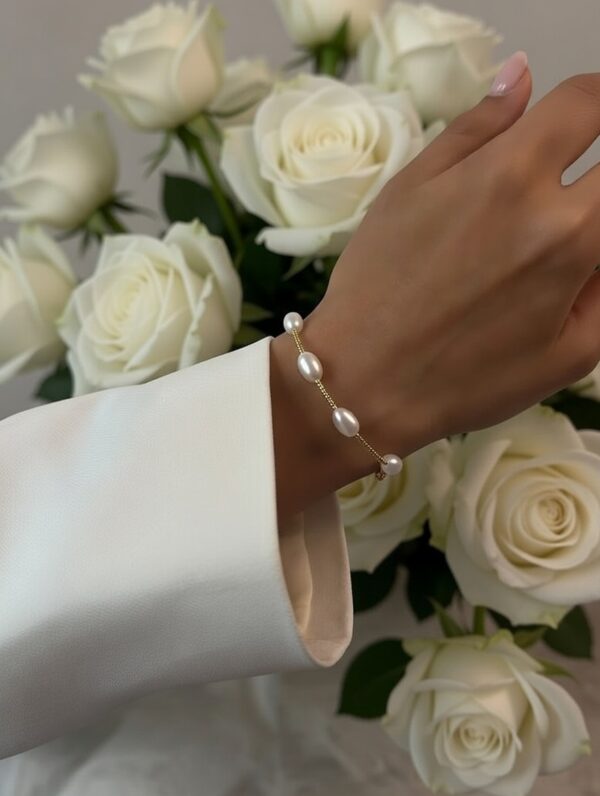 Harmony gold pearl bracelet